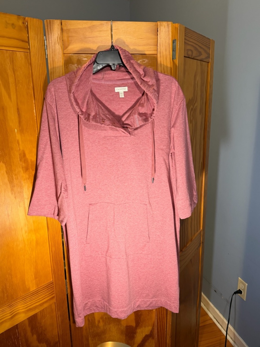 Garnet Hill Lazy Day Hooded Dress | Size M
